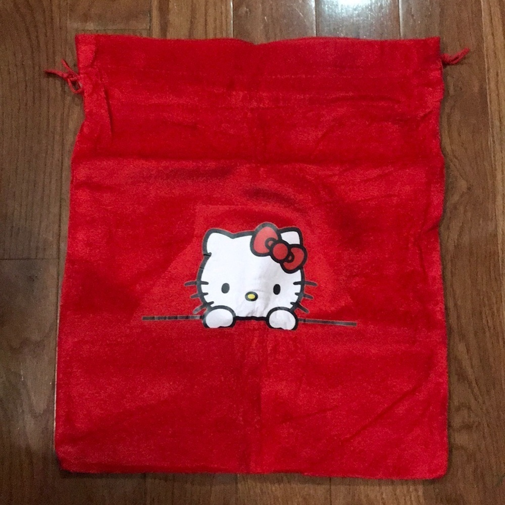 New Hello Kitty velvet drawstring bag